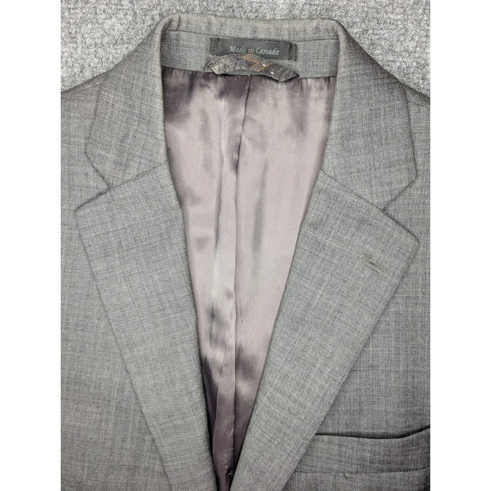 Lauren Ralph‎ Lauren Men's Gray Blazer Jacket 2 Button Size 40R Basic READ